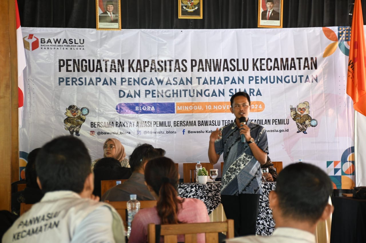 Persiapan Pengawasan Pemungutam dan Penghitungan Suara, Bawaslu Blora tingkatkan Kapasitas SDM