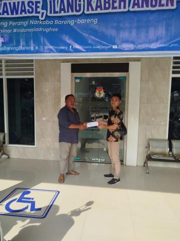 Penyampaian Surat Imbauan PDPB ke KPU Blora