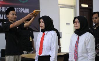 Pelantikan PAW Panwaslu Kecamatan Tunjungan dan Banjarejo