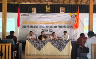 Gelar Sosialisasi Pengawasan Partisipatif, Bawaslu Blora Luncurkan Indeks Kerawanan Pemilihan (IKP) 2024 di Wilayah Kabupaten Blora
