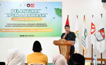 Bawaslu Blora Beri Pembekalan pada Pelantikan KPUM dan Bawasra IAI Khozinatul Ulum