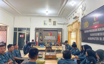 Bawaslu Blora Tekankan Disiplin dalam Pelaksanaan Tugas Selama WFA