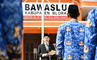 Bawaslu Blora Gelar Upacara Hari Kesaktian Pancasila, Teguhkan Nilai Pancasila dalam Demokrasi